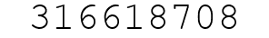 Number 316618708.