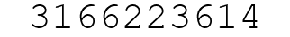 Number 3166223614.