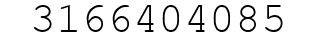 Number 3166404085.