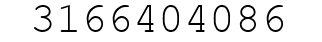 Number 3166404086.