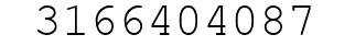 Number 3166404087.