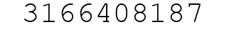 Number 3166408187.