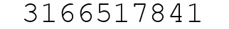 Number 3166517841.