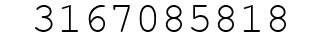 Number 3167085818.