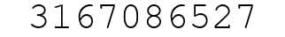 Number 3167086527.