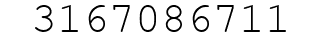 Number 3167086711.