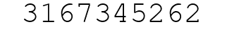 Number 3167345262.