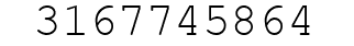 Number 3167745864.