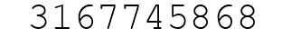 Number 3167745868.