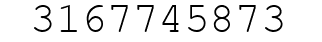 Number 3167745873.