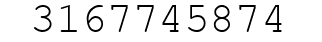 Number 3167745874.