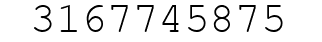 Number 3167745875.