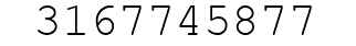 Number 3167745877.