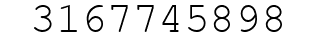 Number 3167745898.