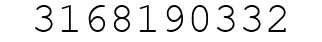 Number 3168190332.