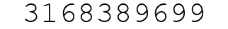 Number 3168389699.
