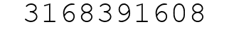 Number 3168391608.