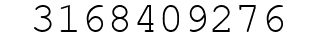 Number 3168409276.