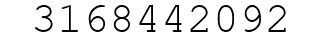 Number 3168442092.