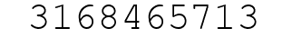 Number 3168465713.