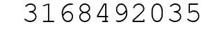 Number 3168492035.
