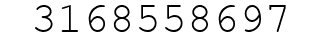 Number 3168558697.
