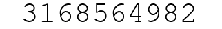 Number 3168564982.