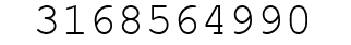 Number 3168564990.