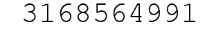 Number 3168564991.