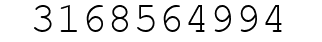 Number 3168564994.