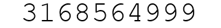 Number 3168564999.