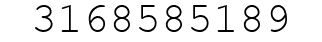 Number 3168585189.