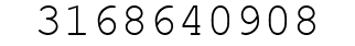 Number 3168640908.