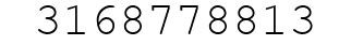 Number 3168778813.