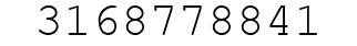 Number 3168778841.