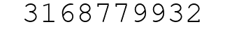 Number 3168779932.