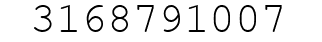 Number 3168791007.