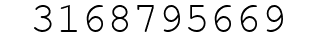 Number 3168795669.