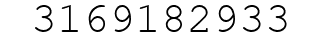 Number 3169182933.
