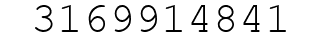 Number 3169914841.