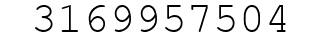 Number 3169957504.