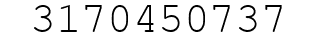 Number 3170450737.