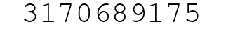 Number 3170689175.