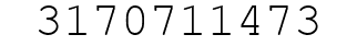 Number 3170711473.