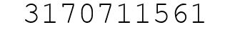 Number 3170711561.