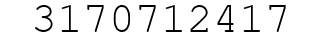 Number 3170712417.
