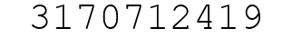 Number 3170712419.