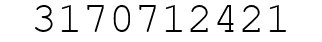 Number 3170712421.