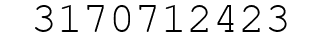 Number 3170712423.