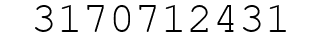 Number 3170712431.